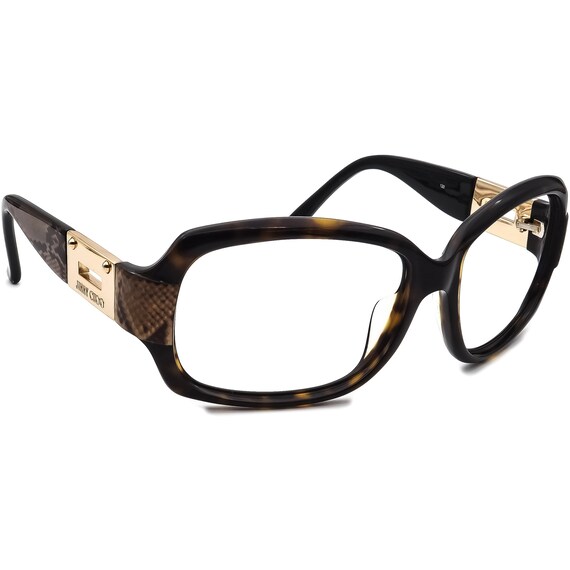 Jimmy Choo Sunglasses Frame Only Tortoise/snake Print/gold  display picture 1