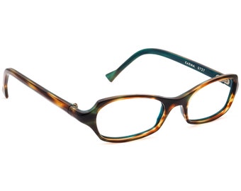 Anne Et Valentin Women's Eyeglasses Karma 0727 Havana Petroleum Modified Rectangular Frame France 48[]20 130