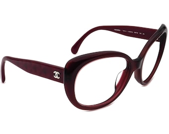 Chanel Women's Sunglasses Frame Only 5184-A v.539/3L Burgundy Round Italy 58 mm