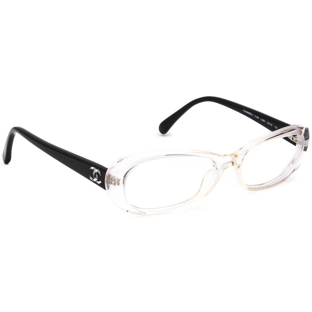 Chanel eyeglasses with hot sale pearls