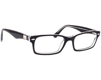 Ray-Ban Eyeglasses RB 5206 2034 Polished Black on Clear Rectangular Frame 52[]18 140