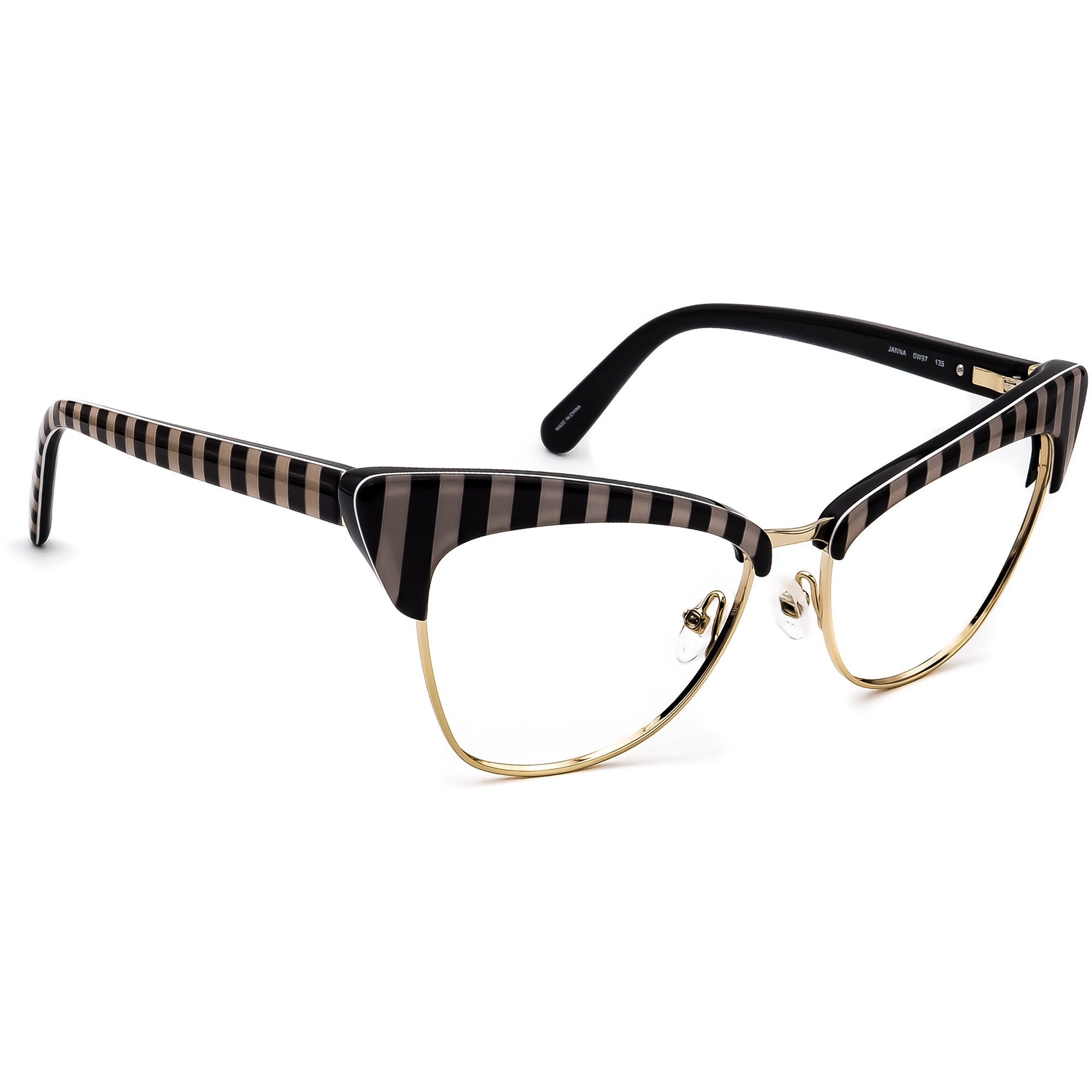 Kate Spade Women's Eyeglasses Janna 0W97 Striped Gold Cat - Etsy India