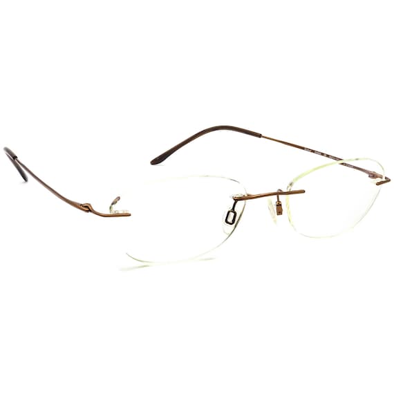 Charmant Eyeglasses CH8600 BR Titanium Brown Rimle