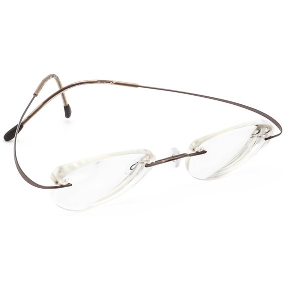 Silhouette Eyeglasses 7395 40 6055 Titan Brown Ri… - image 1