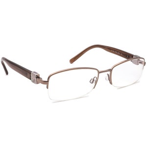 Burberry Women&#39;s Eyeglasses B 1146 1016 Brown Half Rim Frame Italy 52[]17 135