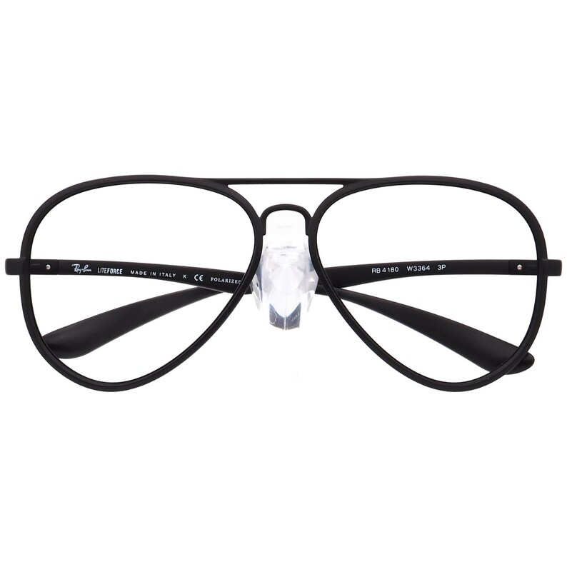 Ray-Ban Sunglasses Frame Only LiteForce RB 4180 W3364 Matte Black Aviator Italy 58 mm image 6