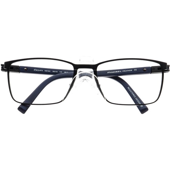 Morel Eyeglasses 10016O NB10 Matte Black/Blue Rectang… Gem