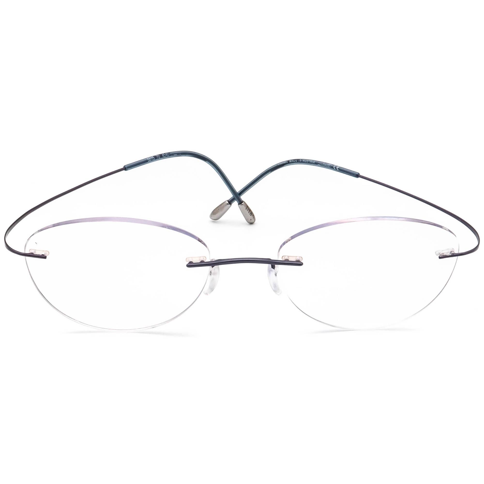 Silhouette Women\'s Glasses 5555 4540 Silhouette Eyeglasses Model 5555 Navy Blue - Demo and Review  main image 2