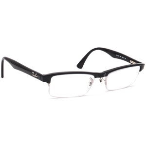 Ray-ban Eyeglasses RB 7012 2000 Polished Black Half Rim Frame 53