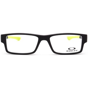 Oakley Junior Eyeglasses OY8003-0550 Airdrop XS Matte Black/Neon Green Rectangular Frame 50[]15 126 image 2