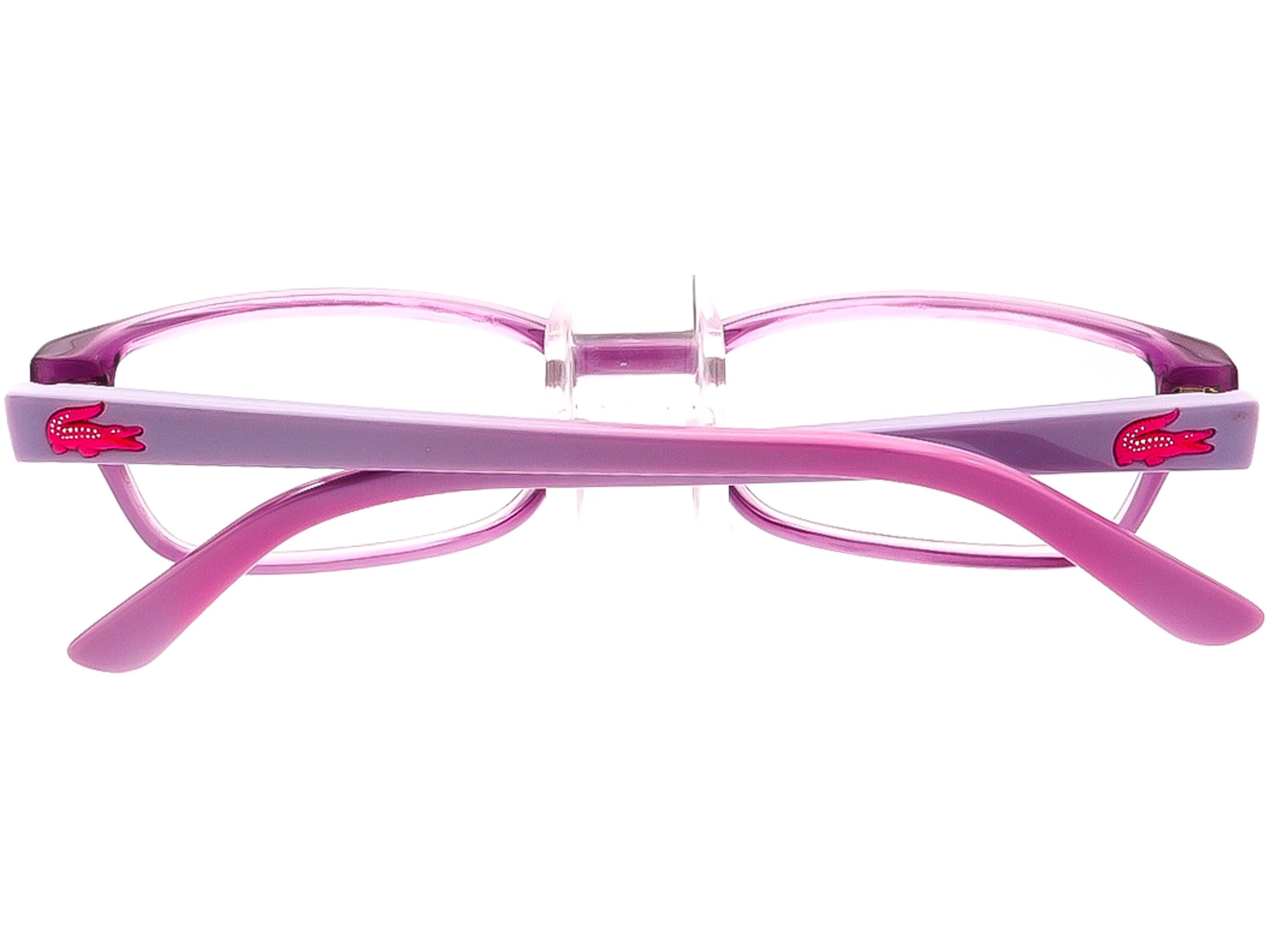 Lacoste Eyeglasses L3608 513 Purple/Pink Rectangular Frame 48[]15 130 LACOSTE L3608 513 Eyeglasses Frame Petite 48-15-130 Purple  main image 3