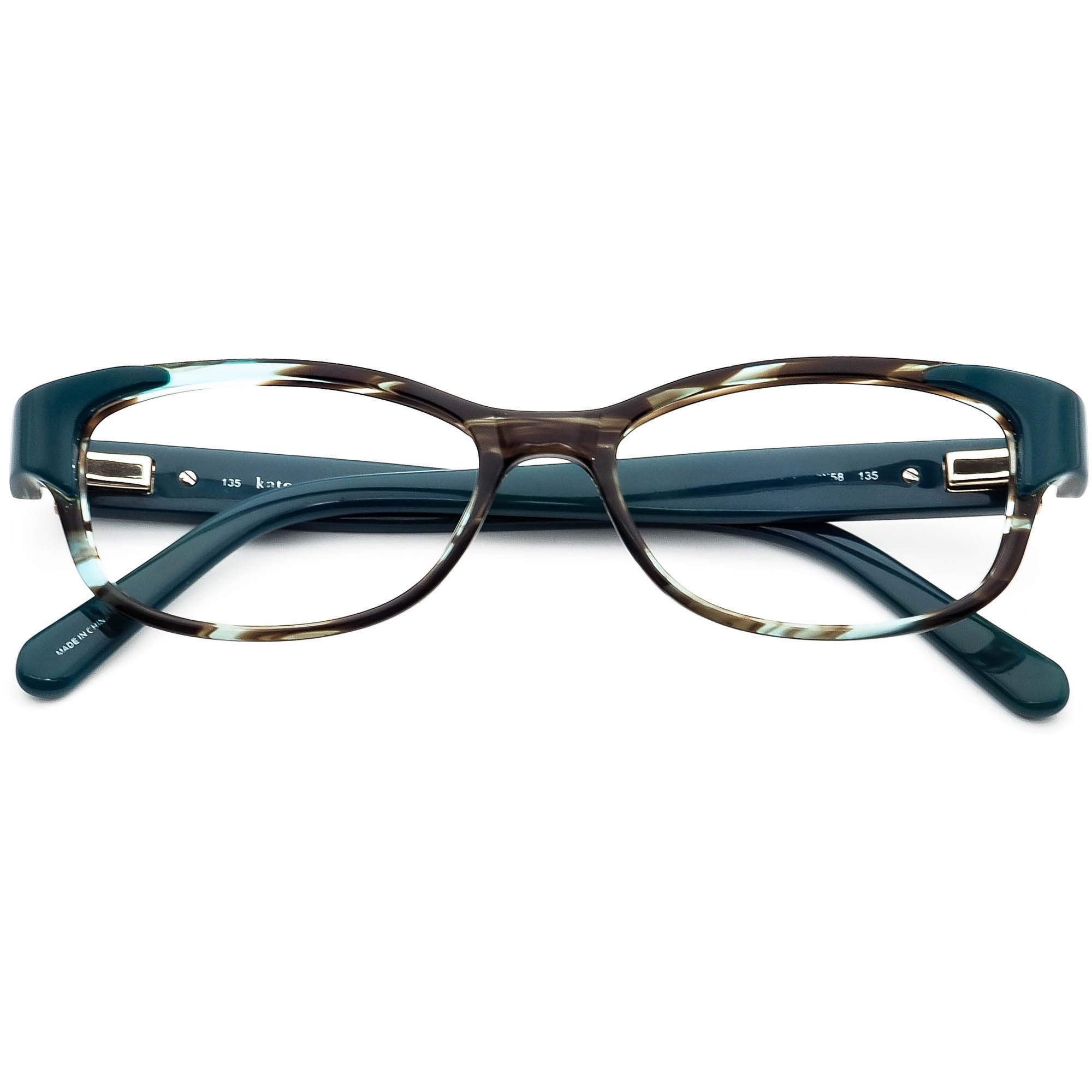 Kate Spade Eyeglasses Alease 0X58 Blue Havana Rectangular - Etsy New Zealand