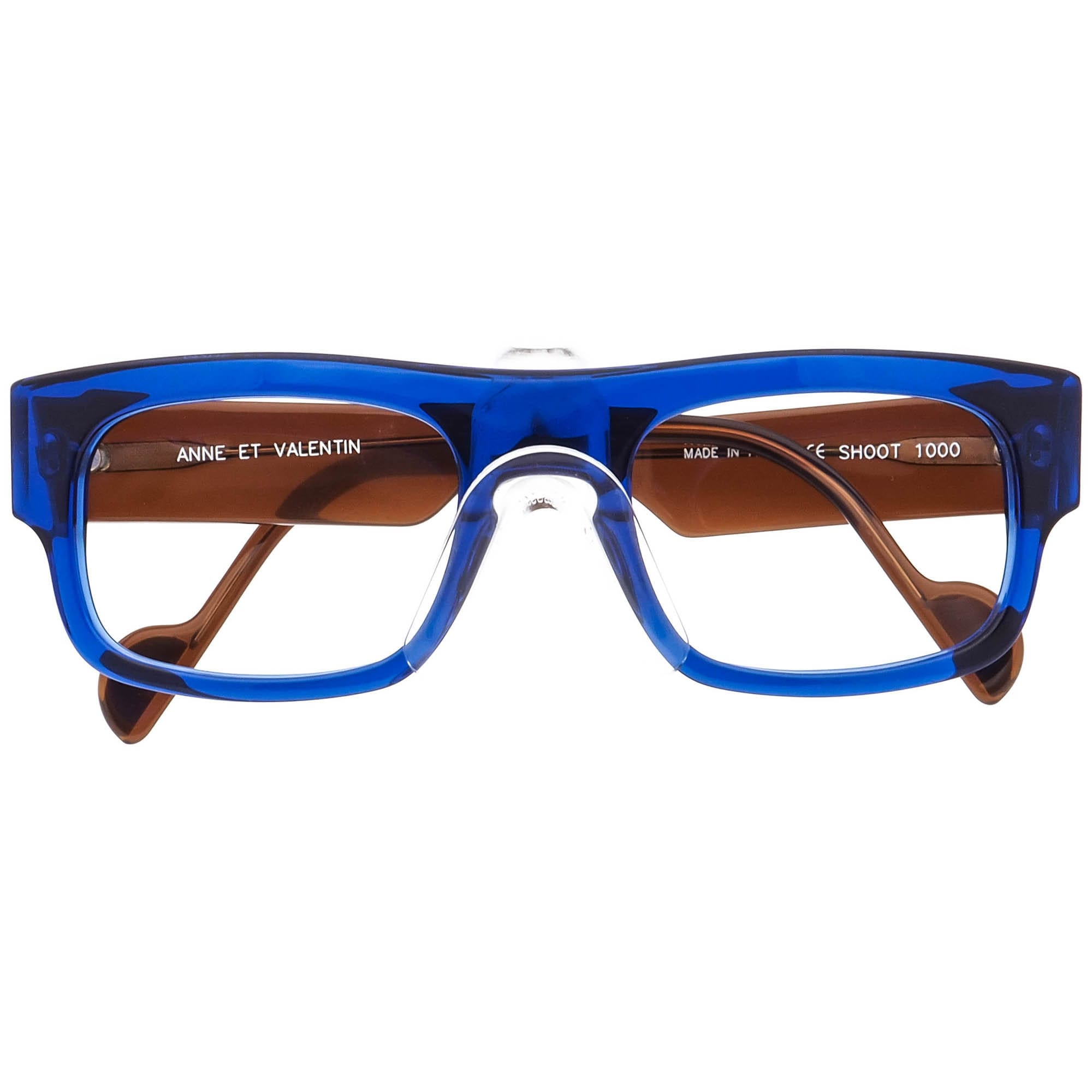 小物 ANNE et VALENTIN SELLERS 1000 Anne et Valentin Eyeglasses, Frames Only, Sellers 1000 Blue