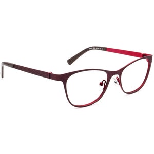 JF Rey Women&#39;s Eyeglasses PM030 3830 Burgundy Cat Eye Metal Frame 50[]16 135