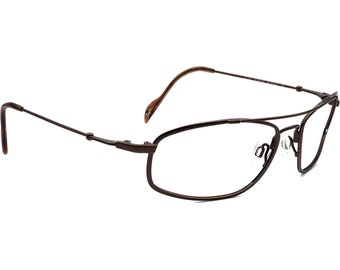 Maui Jim Sunglasses Frame Only MJ-303-23 Flexon Brown Wrap Metal Japan 60 mm