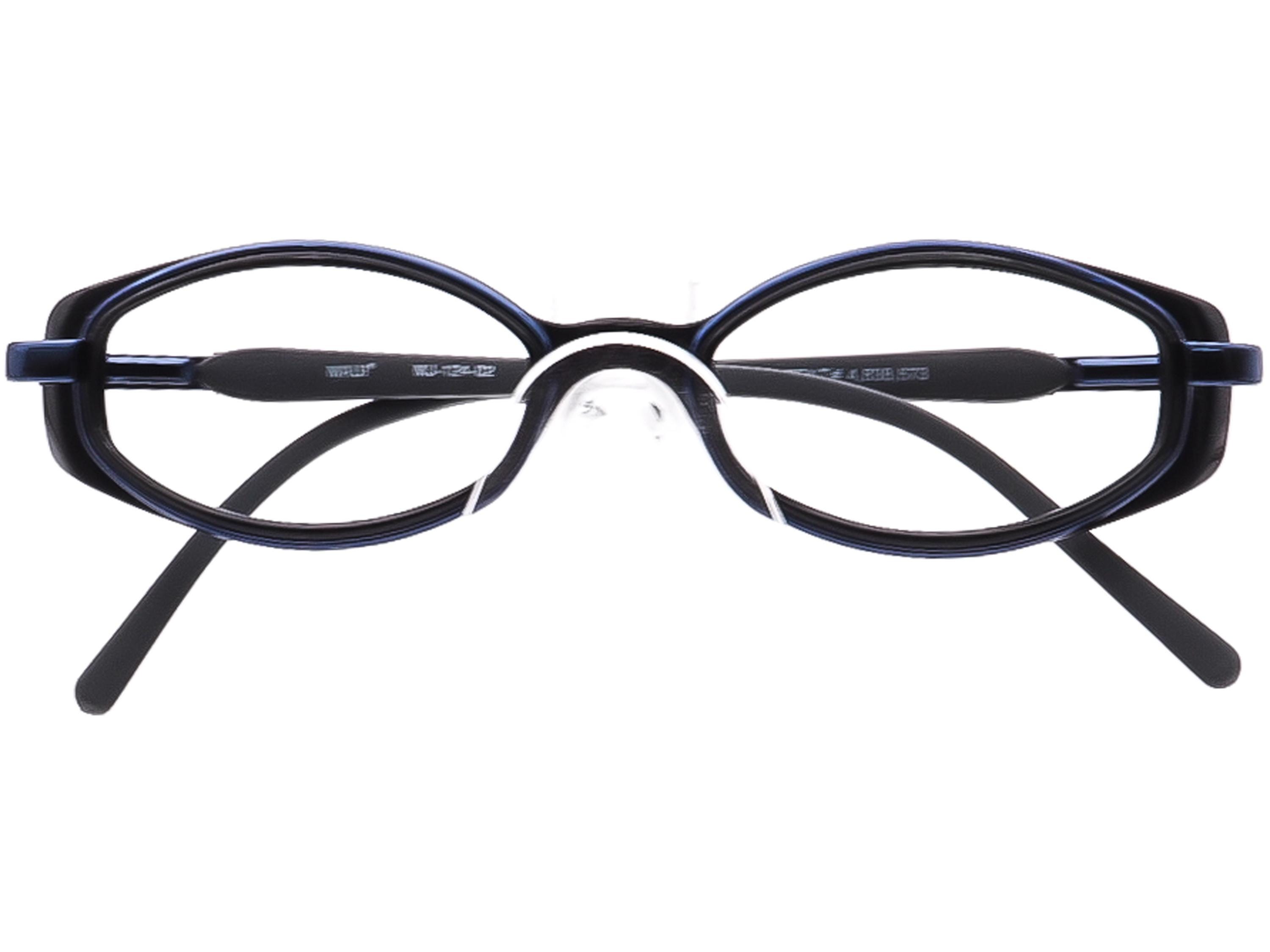 Maui Jim MJ-124-02 Sunglasses Frames Blue Black Gry Oval 1443 ** RX Lenses** Maui Jim MJ-124-02 Sunglasses FRAMES Blue Black Gray Oval  main image 2