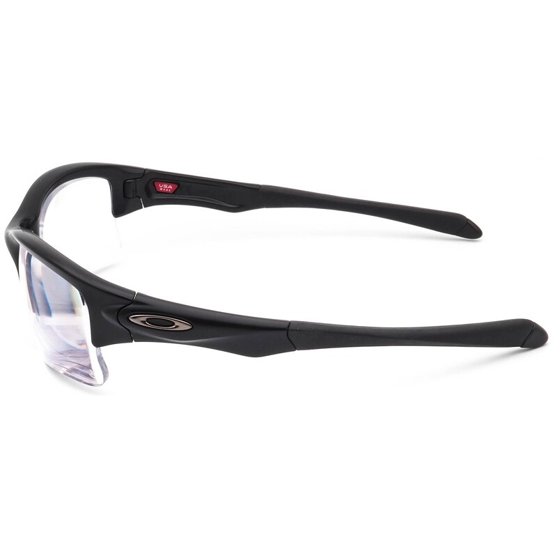 Okulary przeciwsłoneczne męskie Oakley Rx, tylko oprawka OO9200-06, satynowe, czarne, półramka, 61 mm zdjęcie 5