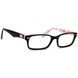 Gafas Ray-Ban RB 5206 5014 Marco rectangular negro pulido sobre blanco 52[]18 140