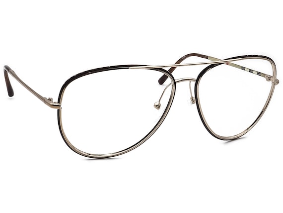 Burberry Sunglasses Frame Only B 3062 Brown gold Brown gold Pilot Metal 60 Mm Etsy