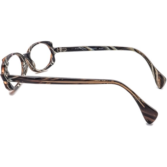 Face A Face Eyeglasses COL 094 Brown on Gray Horn… - image 5