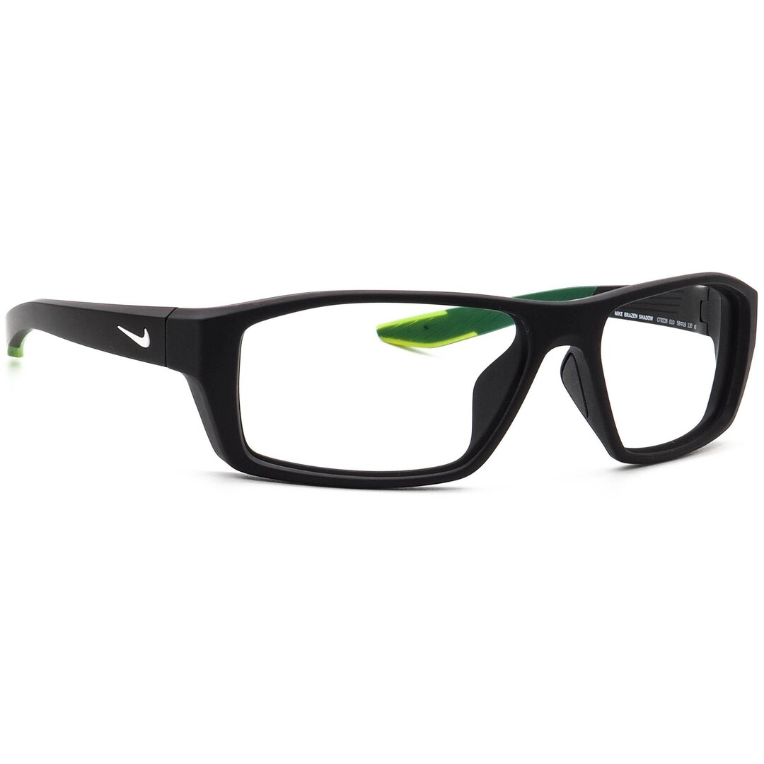 Nike Sunglasses Frame Only Brazen Shadow CT8228 010 Matte Black/green ...
