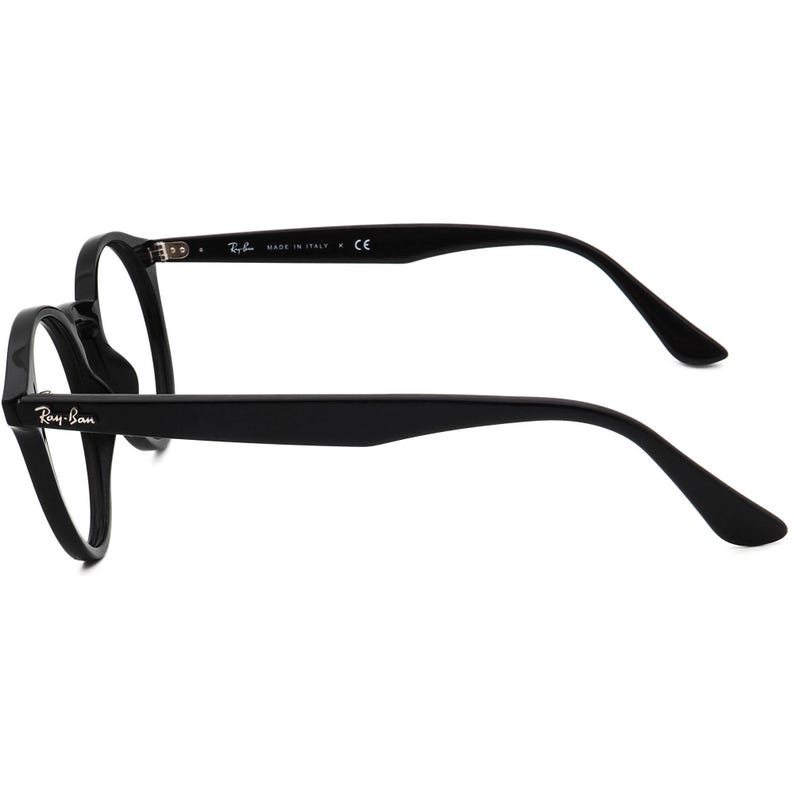 Ray-Ban Sunglasses Frame Only RB 2180 601/71 Polished Black Round Italy 49 mm image 5