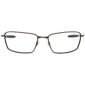 Oakley Men's Sunglasses Frame Only Square whisker Satin Brown Rectangular Metal 61 mm image 2