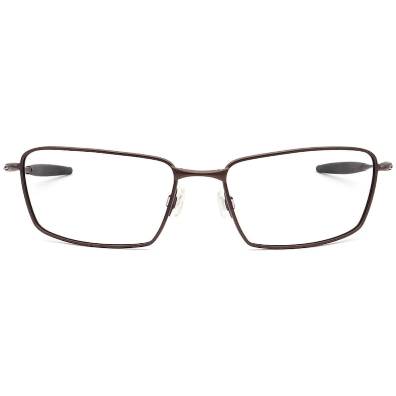 Oakley Men's Sunglasses Frame Only Square whisker Satin Brown Rectangular Metal 61 mm image 2