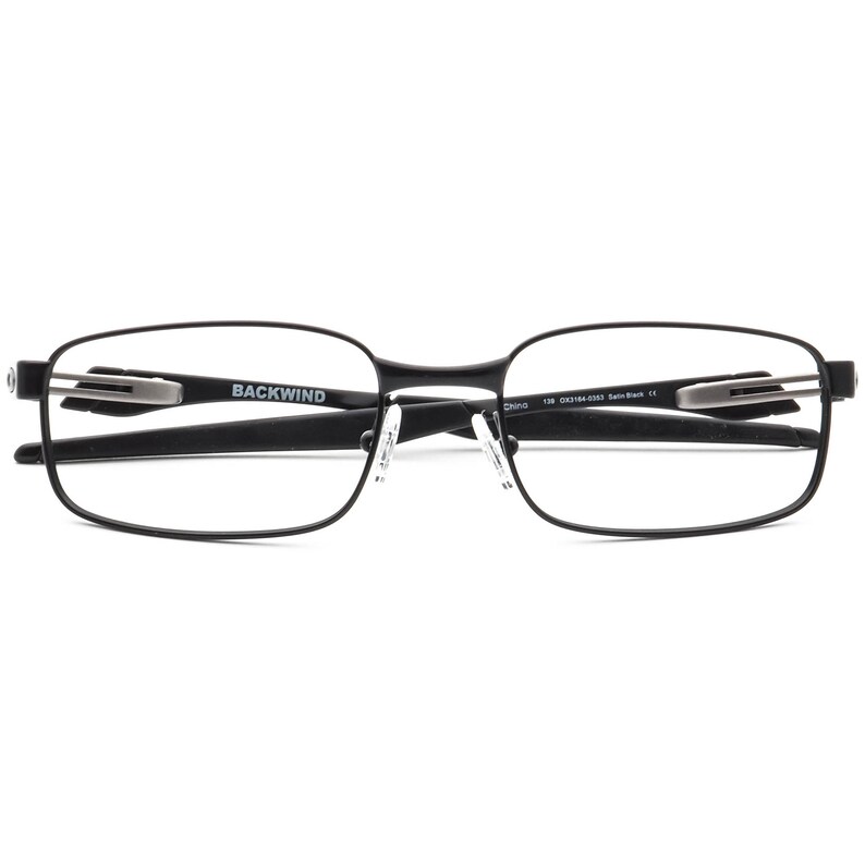 Oakley Eyeglasses OX3164-0353 Backwind Black Rectangular Metal Frame 53[]18 139 image 6