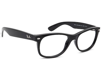 Gafas de sol Ray-Ban RB 2132 New Wayfarer 901L cuadradas negras pulidas, montura solo, Italia, 55 mm