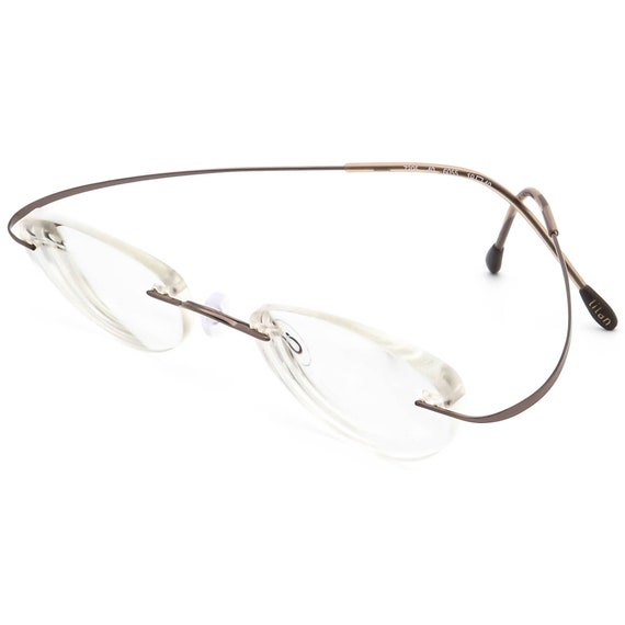 Silhouette Eyeglasses 7395 40 6055 Titan Brown Ri… - image 3