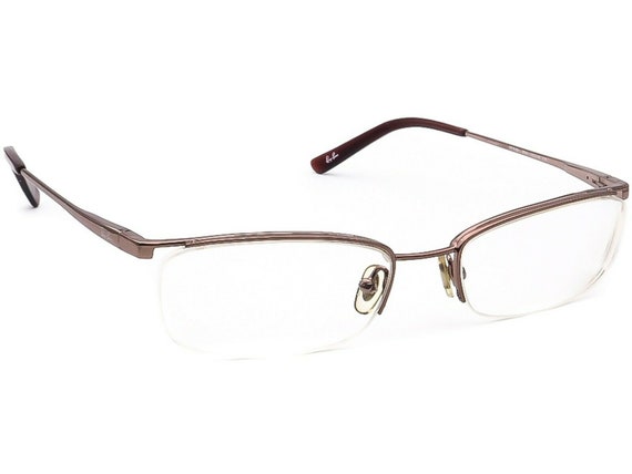 Ray Ban Eyeglasses RB 6101 2531 Brown Half Rim Frame 5218 135 Etsy