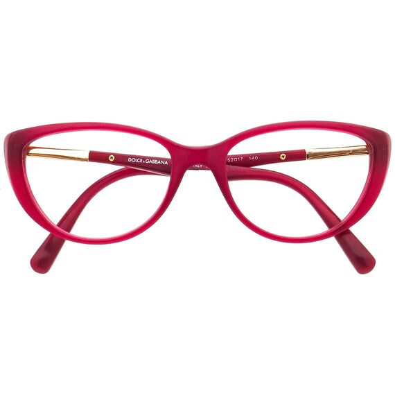 Dolce Gabbana Women's Eyeglasses DG 3155 2702 Matte Opal Pink Cat Eye  Frame Italy 52[]17 140