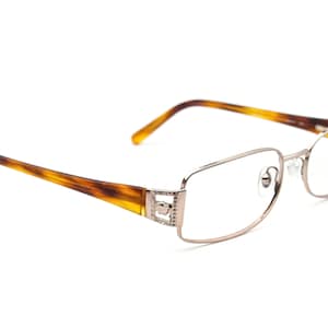 Versace Eyeglasses MOD. 1062-B 052 Brown Rectangular Frame Italy 54[]17 130
