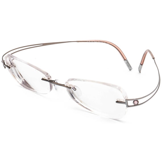 Silhouette Eyeglasses 6794 40 6051 Titan Gray Rim… - image 3