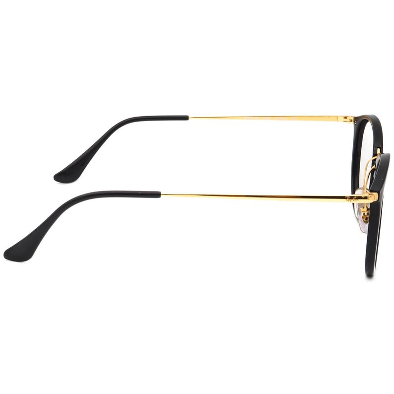 Gafas graduadas Ray-Ban RB 7140 2000 Montura Phantos Negro Pulido/Dorado 49[]20 150 imagen 4