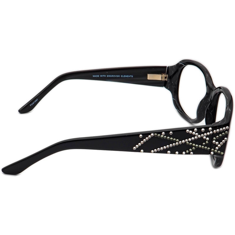 Jimmy Crystal Sunglasses Frame Only GL825 C01 Swarovski Elements Black Oval 56mm image 6