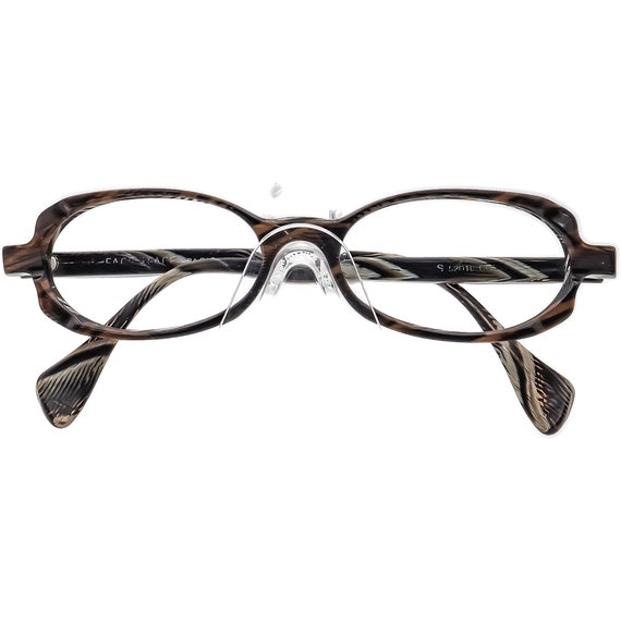 Face A Face Eyeglasses COL 094 Brown on Gray Horn… - image 6