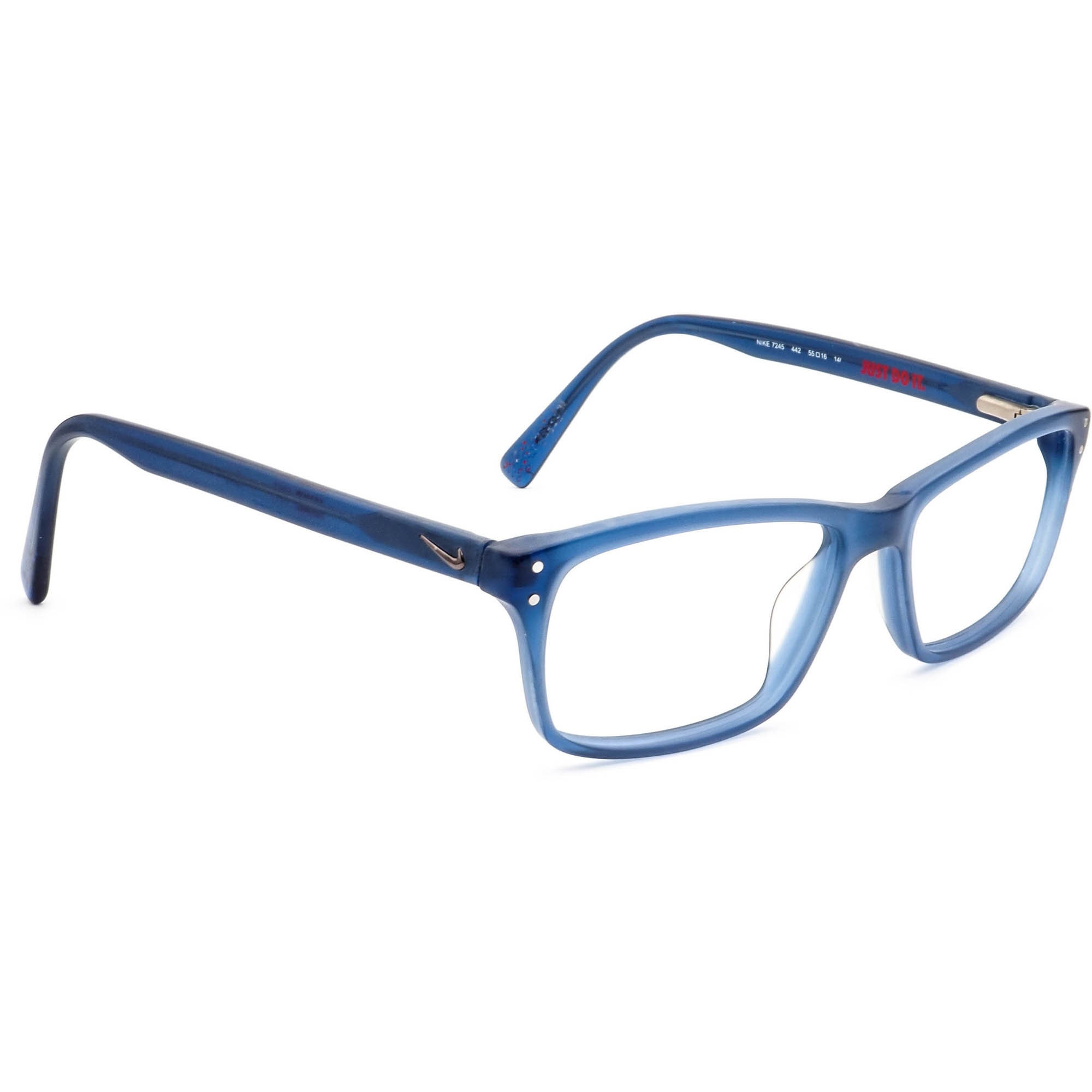 Nike Eyeglasses 7245 442 Matte Blue Rectangular Frame 5516 - Etsy Canada