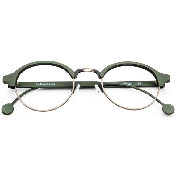 l.A Eyeworks Eyeglasses Felix 531 Green & Gunmeta… - image 6