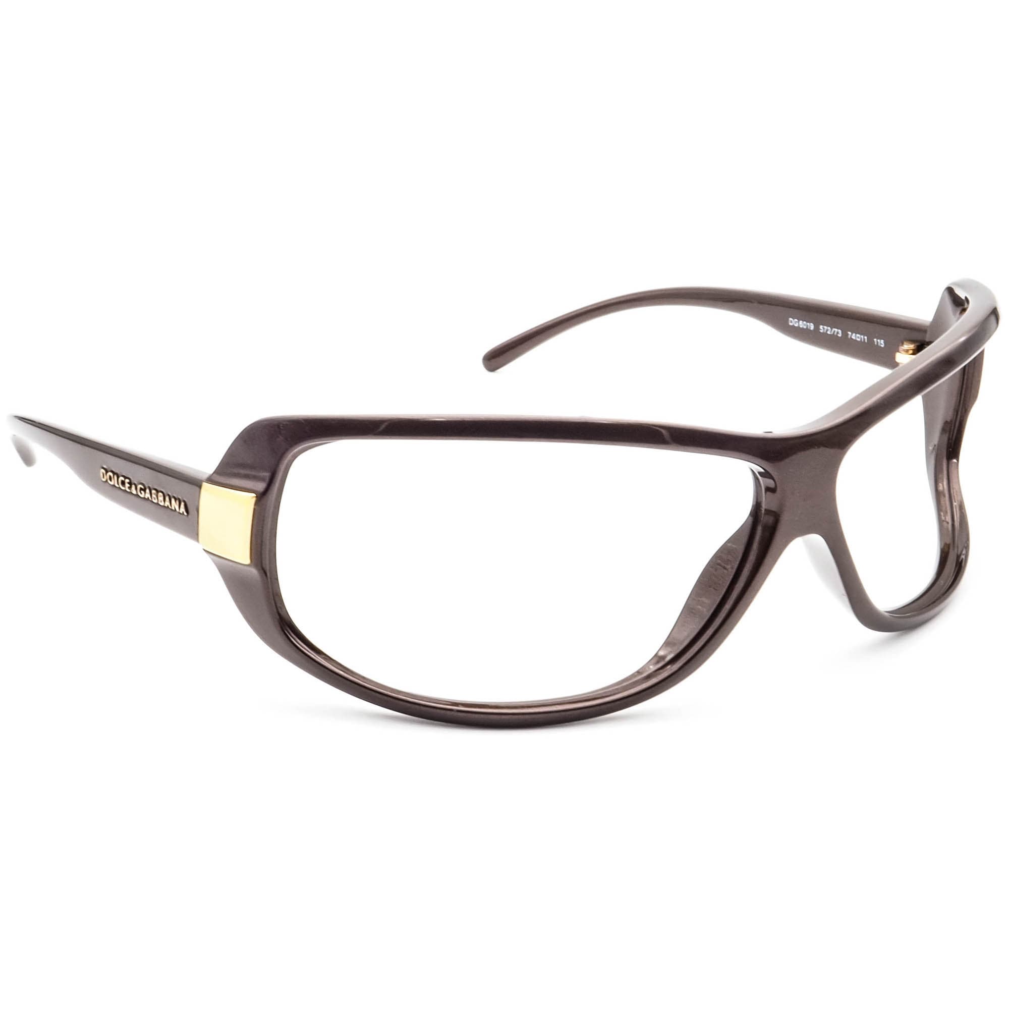Dolce Gabbana Sunglasses Frame Only DG 6019 572 73 Brown Wrap Italy 74 Mm Etsy Canada