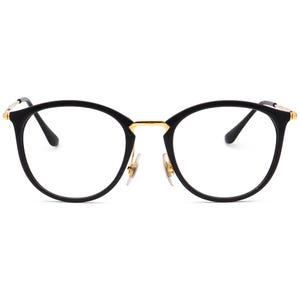 Gafas graduadas Ray-Ban RB 7140 2000 Montura Phantos Negro Pulido/Dorado 49[]20 150 imagen 2