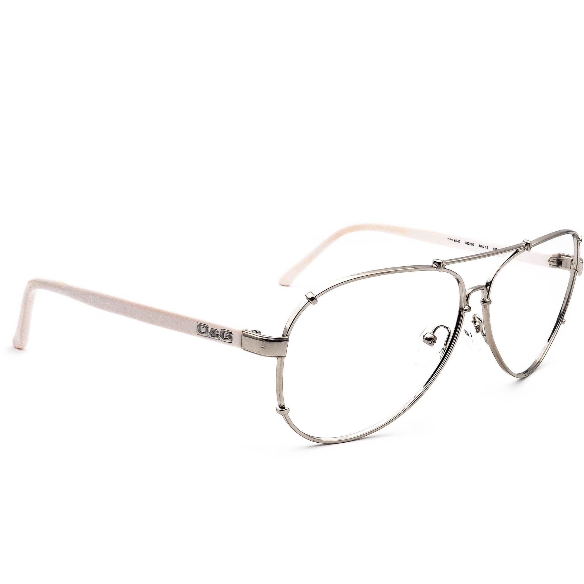 Dolce Gabbana Sunglasses Frame Only D&G 6047 062/6G Silver 