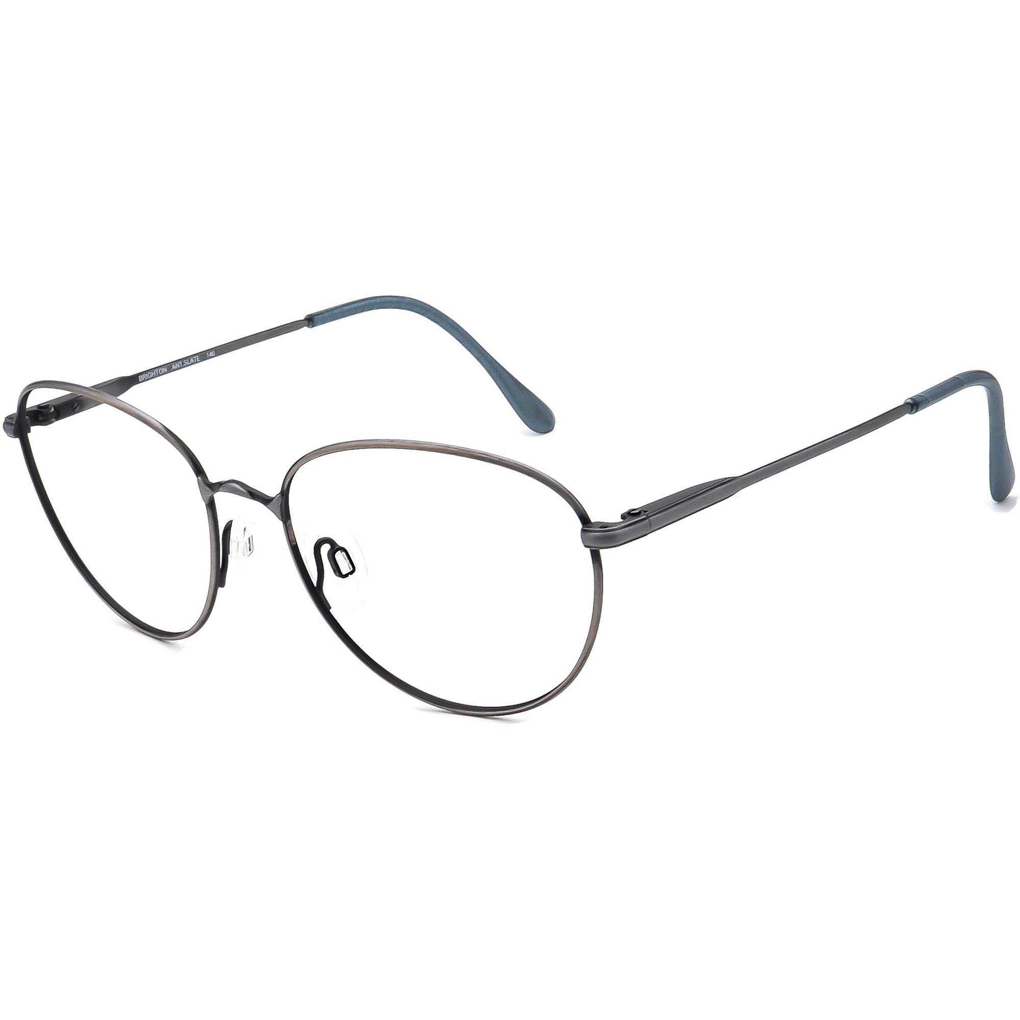 Fratelli Lozza Fratelli Lozza Eyeglasses Brighton Ant.slate Round Metal Frame Italy 54 ...