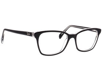 Ray-Ban Women's Eyeglasses RB 5362 2034 Polished Black Semi Butterfly Frame 54[]17 140