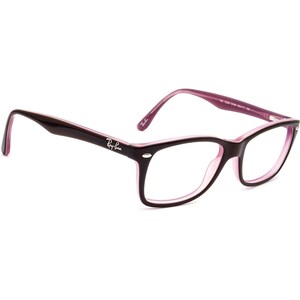 Ray-Ban Eyeglasses RB 5228 2126 Brown on Lavender Rectangular Frame 53[]17 140