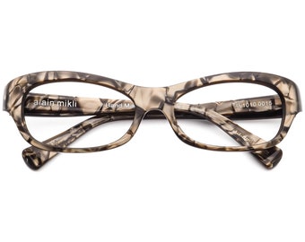 Alain Mikli Eyeglasses AL 1010 0015 Brown Marble Frame  display picture 2