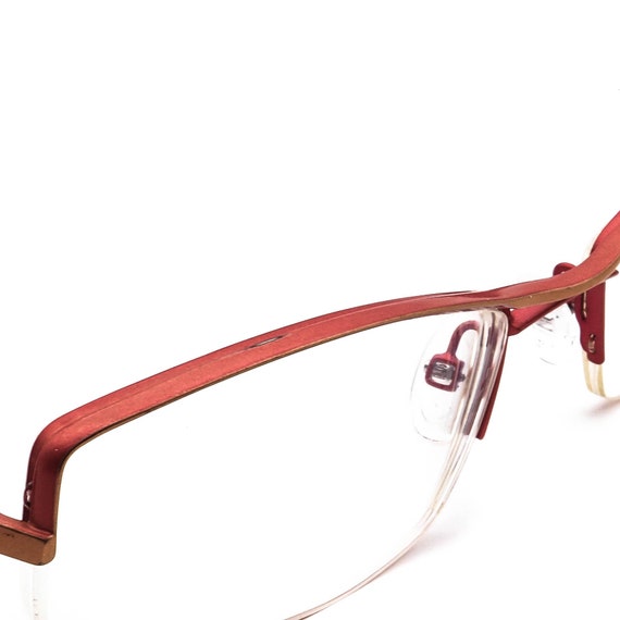 Alain Mikli Eyeglasses A0695.12 Red&Orange Half R… - image 4