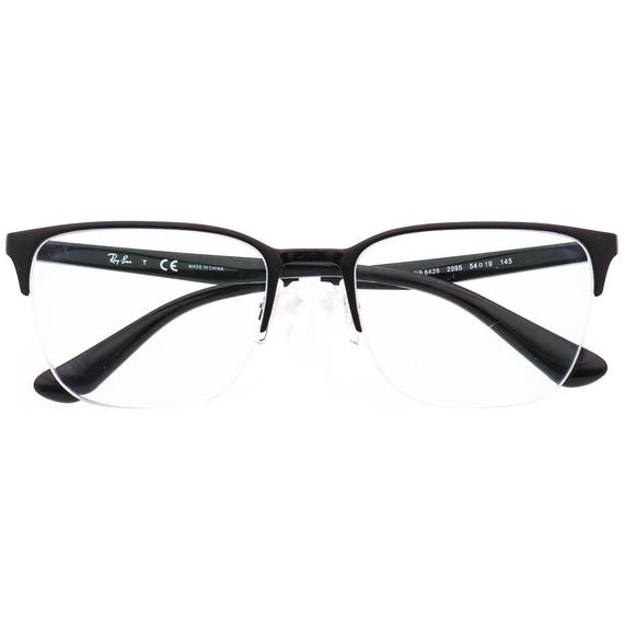 Ray-Ban Eyeglasses RB 6428 2995 Black Half Rim Frame 54[]19 145