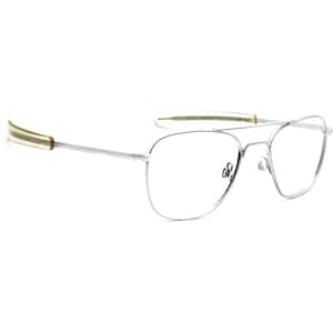 Randolph Engineering Sunglasses Frame Only 5 1/2 Silver Pilot Metal USA 52 mm